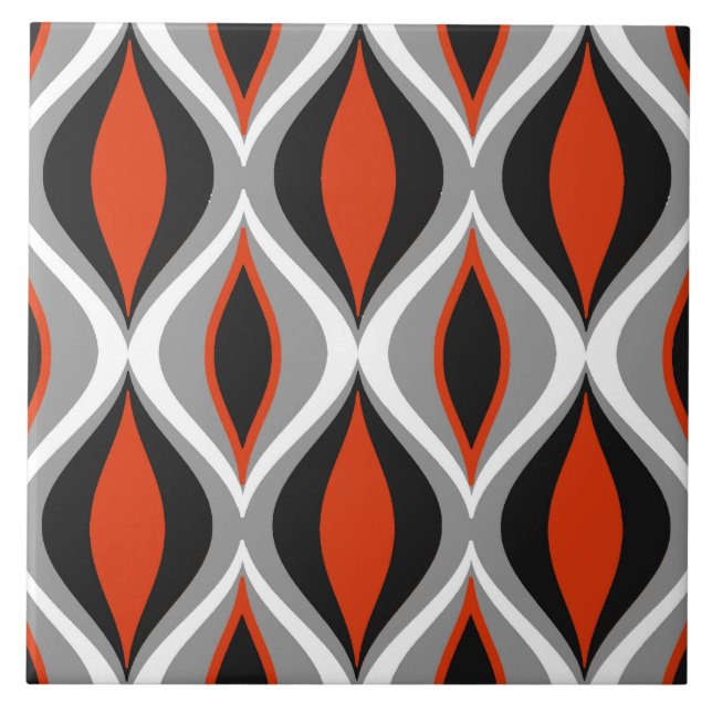 Moderne Diamanten aus dem Mittelalter, schwarz und Fliese (Vorderseite)