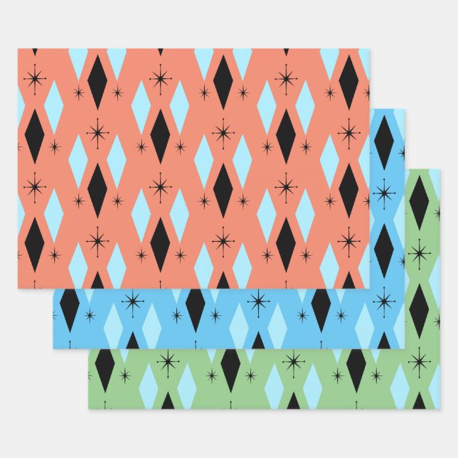 Moderne Diamanten aus dem Mittelalter - Sternexplo Geschenkpapier Set (Set)