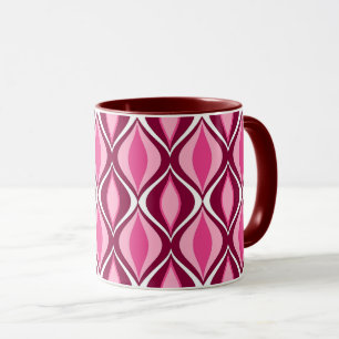 Moderne Diamanten, Burgund & Pink aus dem Mittelal Tasse