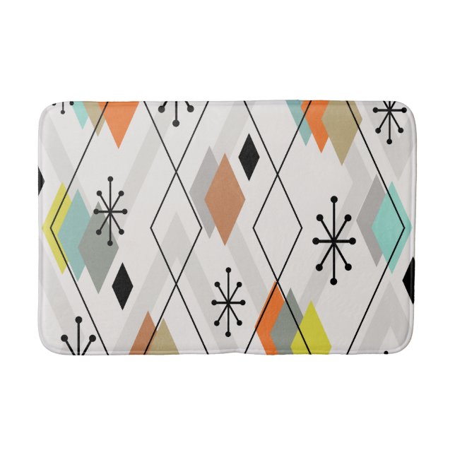 Moderne Diamanten des Mittelalters Badematte (Vorderseite)