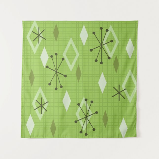 Moderne Diamanten im Mittelalter Wandteppich (Vorderseite)