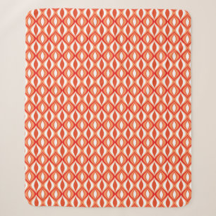 Moderne Diamanten, orange und weiß aus dem Mittela Sherpadecke