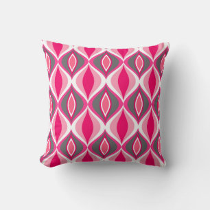 Moderne Diamanten, rosa, Fuchsia & Gray aus dem Mi Kissen