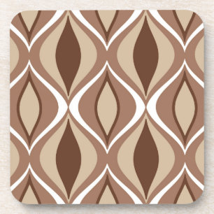 Moderne Diamanten, Taupe und Brown aus dem Mittela Getränkeuntersetzer