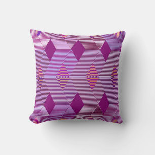 Moderne Diamantendruckerei, Violett Lila Kissen