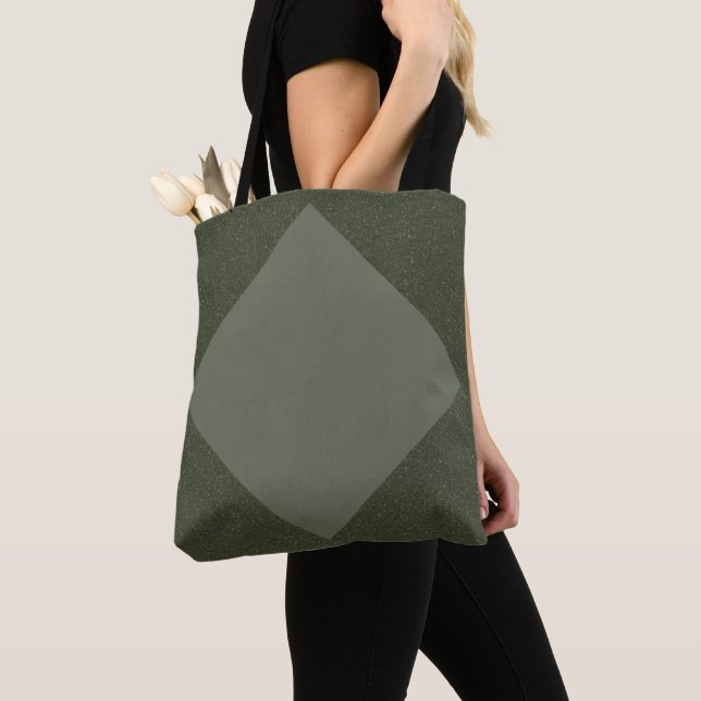 Moderne Diamond Moss grüne Tasche (Von Nahem)