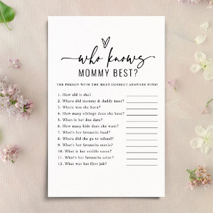 Moderne, die Mommy Best Baby Shower Game kennen