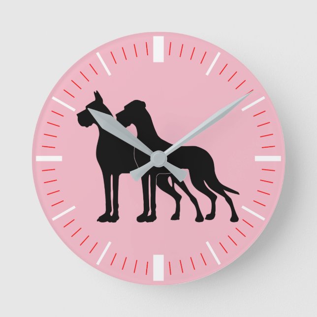 Moderne Doggen Uhr (Vorderseite)