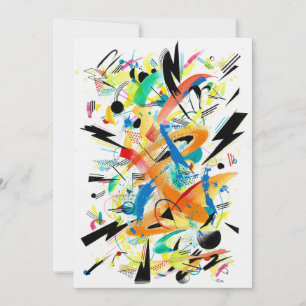 Moderne Donner-Kunst Einladung