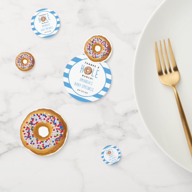 Moderne Donut Boys Kinderdusche Sprinkle Konfetti (Gruppe)