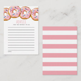 Moderne Donut Girls Babydusche Sprinkle Hinweiskarte