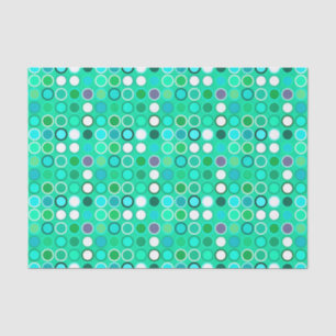 Moderne Dots, Aquaschattierungen, Türkis Seidenpapier
