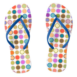 Moderne Dots aus der Mitte des Jahrhunderts, mehrf Flip Flops