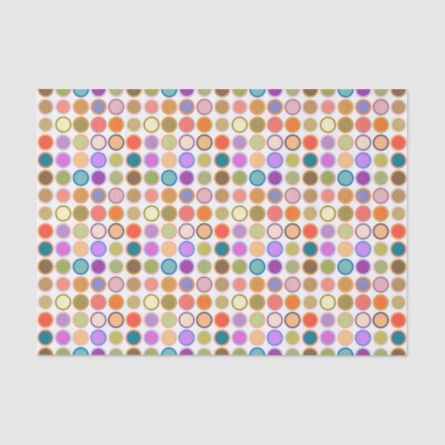 Moderne Dots aus der Mitte des Jahrhunderts, mehrf Seidenpapier (Vorderseite)