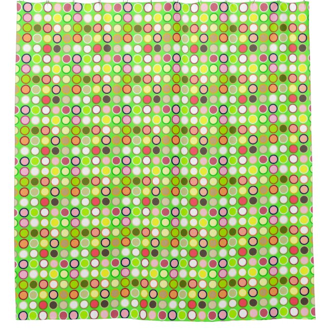 Moderne Dots - Limon mit Multi-Century Duschvorhang (Vorderseite)