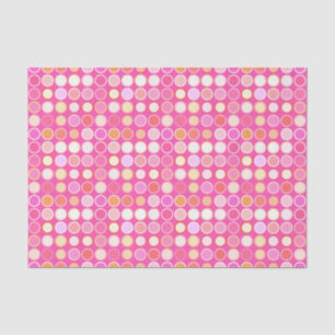 Moderne Dots, tiefrosa und mehrteilige Nudeln aus Seidenpapier