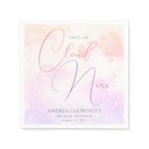 Moderne Dreamy Pastel Pink Cloud Nine Brautparty