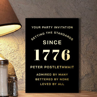 Moderne Drehbuch Geburtstag Einladung Schwarz und 