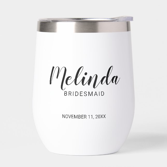 Moderne Drehbuch Personalisierte Bridesmaier (Links)