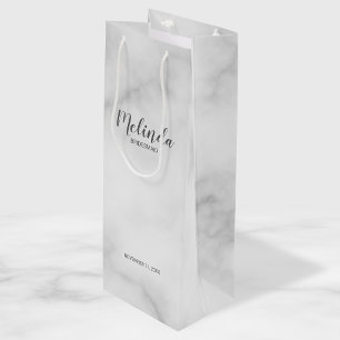 Moderne Drehbuch Personalisierte Bridesmaier Geschenktüte Für Weinflaschen