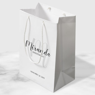 Moderne Drehbuch Personalisierte Bridesmaier Mittlere Geschenktüte