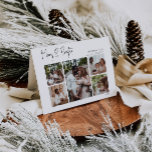 Moderne Drehbücher, Merry & Bright eingeklappt, 5  Feiertagskarte<br><div class="desc">Dieses moderne Drehbuch ist fröhlich & hell gefaltet 5-Foto-Urlaubskarte ist perfekt für Ihren minimalistischen Shabby Chic boho Schwarz-Weiß-Urlaub Gruß. Die minimale whimsical handgeschriebene Kalligraphie ist delikat und rustikal, bleibe elegant und elegant. Das Design spiegelt einen ganz weißen Wintertag wider und erinnert an Erinnerungen eines vereinfachenden Lebens. Sie werden feststellen, dass...</div>