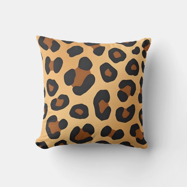 Moderne Drehung Tiger Animal Print Kissen (Vorderseite)