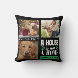 Moderne Drei-Foto-Kollektion vom Hundekus Kissen