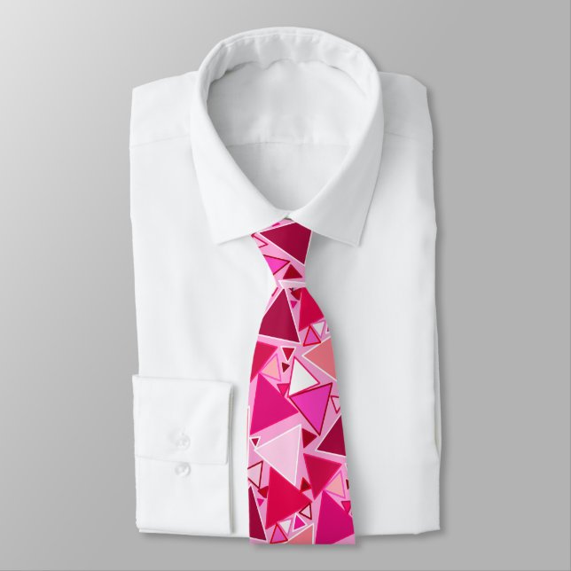 Moderne Dreiecke aus dem Mittelalter, rosa und bur Krawatte (Gebunden)