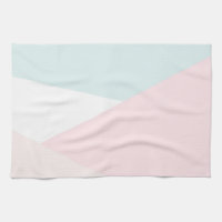 Moderne Dreiecke Muster Blau & Rosa Geometrie