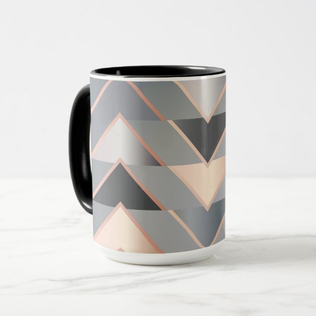 Moderne Dreiecke Tasse (Vorderseite Links)