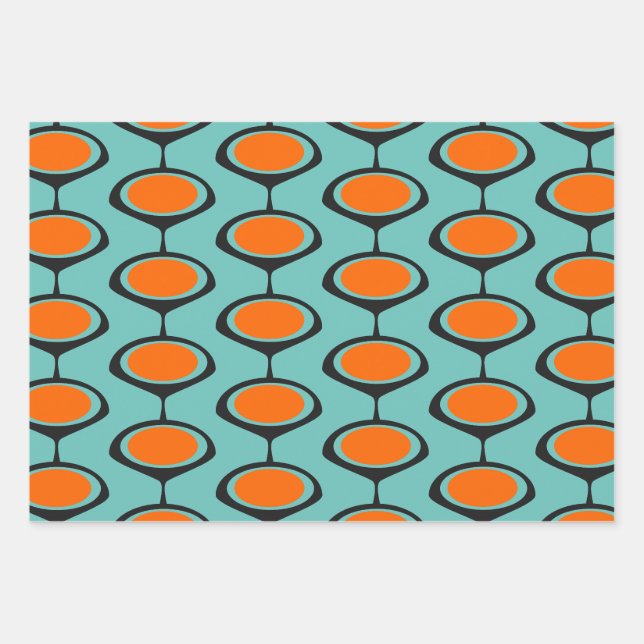 Moderne Druckfarben aus dem Mittelalter  Geschenkpapier Set (Vorderseite)