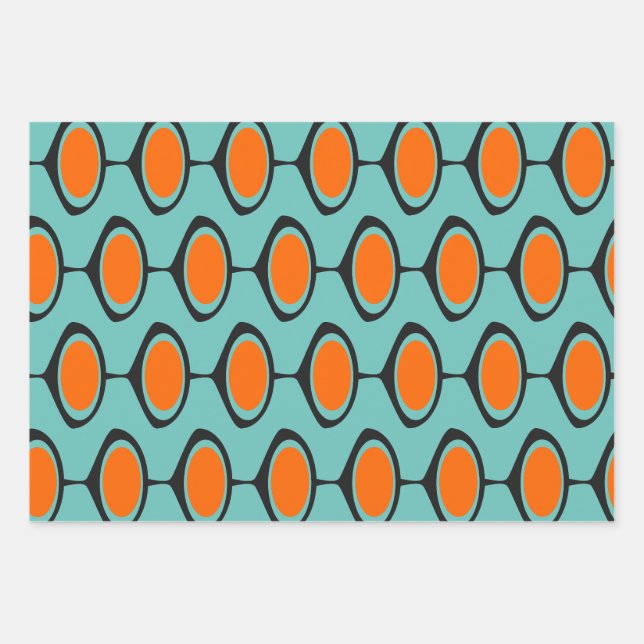 Moderne Druckfarbenverpackung Pa Geschenkpapier Set (Vorderseite)