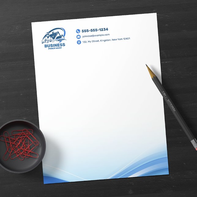 Moderne Druckwäsche Power Waschhaus Reinigung Briefbogen (Von Creator hochgeladen)