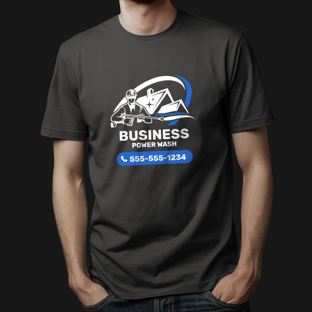 Moderne Druckwäsche Power Waschhaus Reinigung T-Shirt (Von Creator hochgeladen)