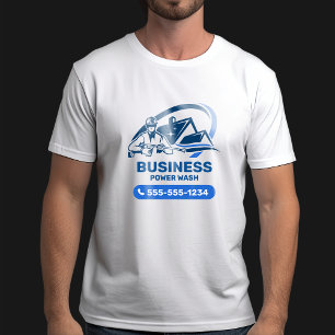 Moderne Druckwäsche Power Waschhaus Reinigung T-Shirt