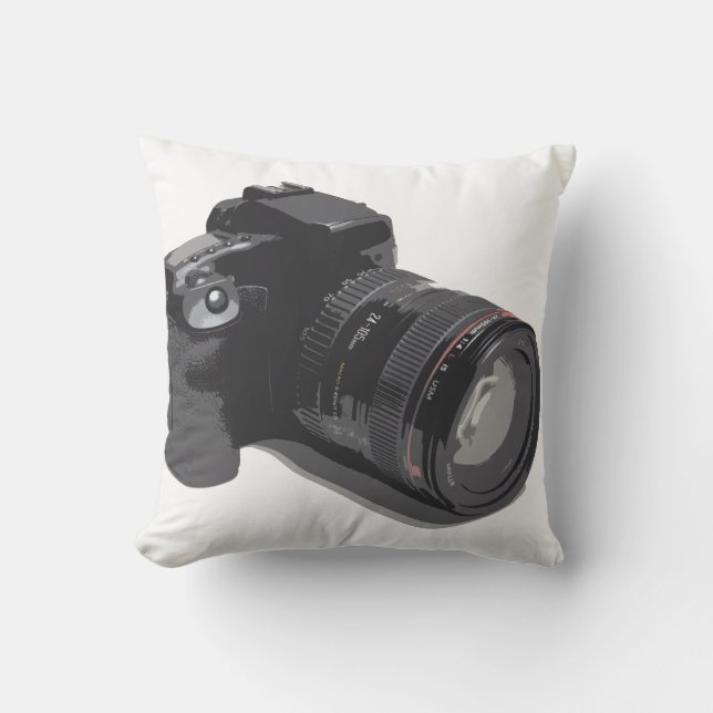 Moderne DSLR-Kamera Kissen (Vorderseite)