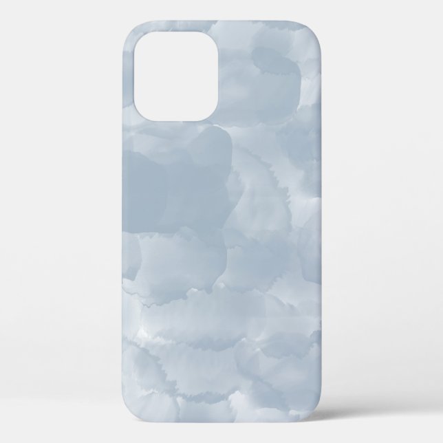 Moderne dunkelblaue Wasserfarben Pinselstriche Case-Mate iPhone Hülle (Rückseite)