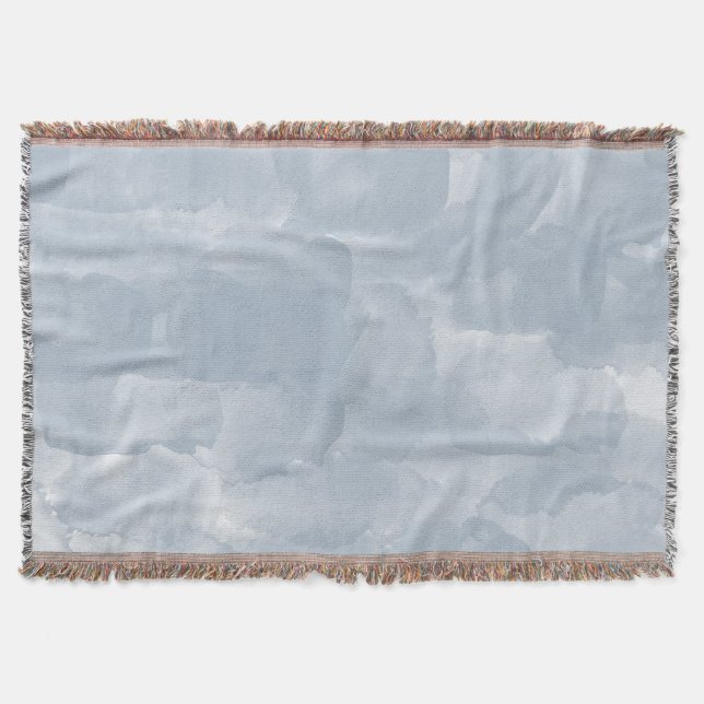 Moderne dunkelblaue Wasserfarben Pinselstriche Decke (Vorderseite)