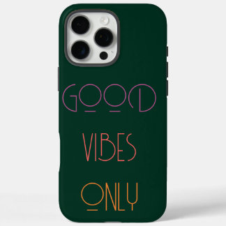 Moderne dunkelgrüne Monogramm-Initialen Zeitgenöss iPhone 16 Pro Max Hülle