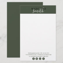 Moderne dunkelgrüne Schrift