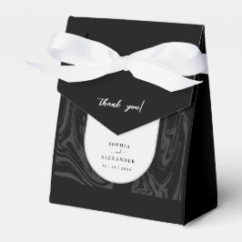 Moderne dunkle Gastgeschenk Hochzeit aus schwarzem Geschenkschachtel