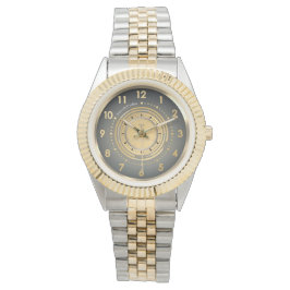 Moderne dunkle Zweifarbig-Klassik-Uhr individuell Armbanduhr