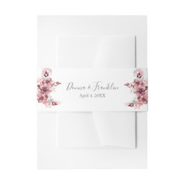 Moderne Dusty Rose Pink Wedding Einladungsbanderole