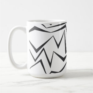 Moderne, dynamische, einfache, mutige abstrakte Gr Kaffeetasse