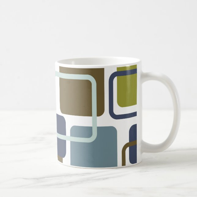 Moderne Eames Rechtecke 1 Kaffeetasse (Rechts)