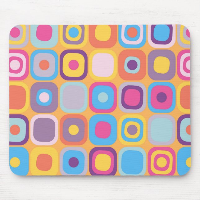 Moderne Eames Rechtecke 31 Mousepad (Vorne)