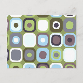 Moderne Eames-Rechtecke 32 Postkarte