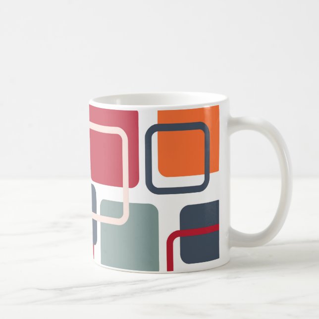 Moderne Eames Rechtecke 4 Kaffeetasse (Rechts)