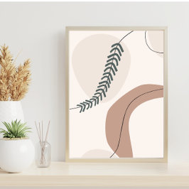 Moderne Earth Tones zeitgenössische Kunst Poster